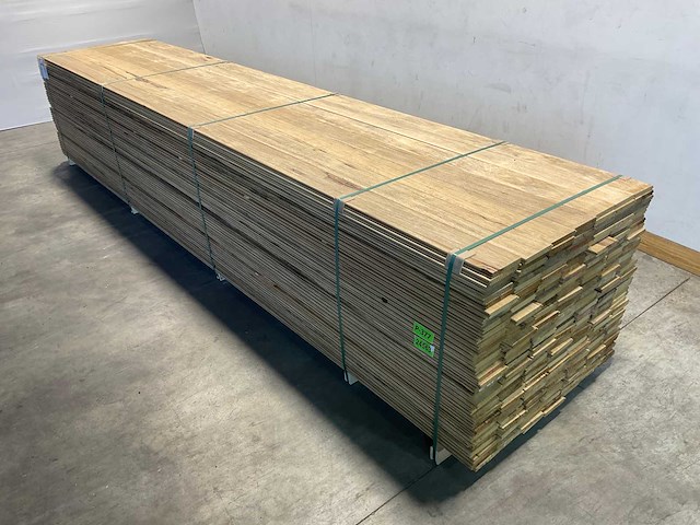 Fraké plank mes- en groef verbinding 455x14,2x2 cm (25x) - afbeelding 1 van  9