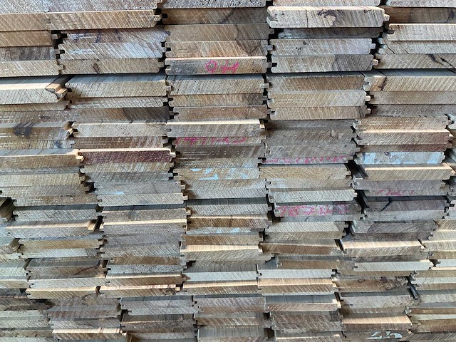Fraké plank mes- en groef verbinding 455x14,2x2 cm (25x) - afbeelding 7 van  9