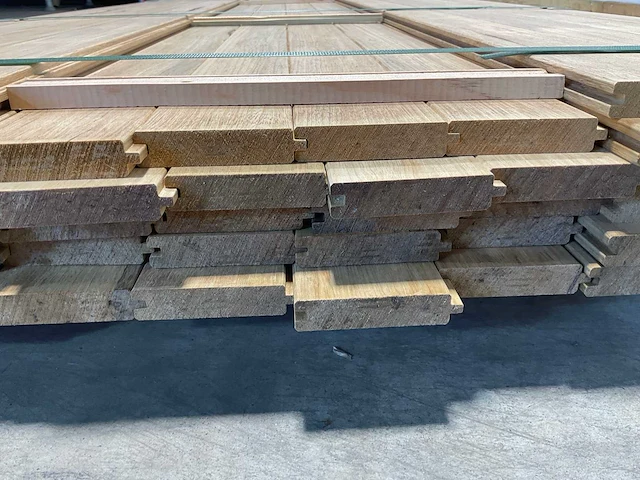 Fraké plank mes- en groef verbinding 455x9,2x2 cm (40x) - afbeelding 7 van  8