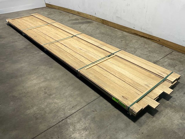 Fraké plank mes- en groef verbinding 485x11,7x2 cm (21x) - afbeelding 1 van  8