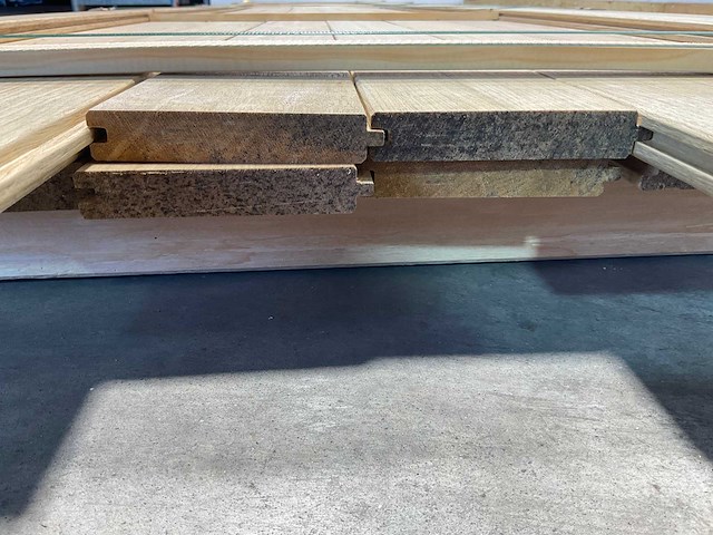 Fraké plank mes- en groef verbinding 485x11,7x2 cm (21x) - afbeelding 6 van  8