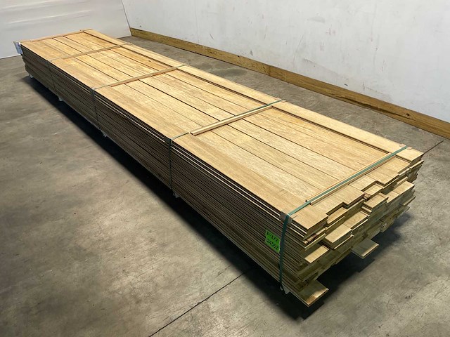 Fraké plank mes- en groef verbinding 485x14,2x2 cm (30x) - afbeelding 1 van  8