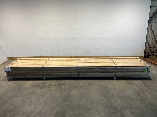 Fraké plank mes- en groef verbinding 485x14,2x2 cm (30x) - afbeelding 2 van  8