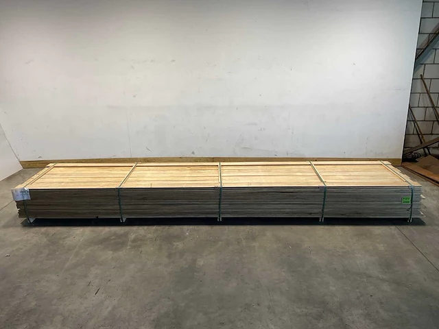 Fraké plank mes- en groef verbinding 485x14,2x2 cm (30x) - afbeelding 2 van  8