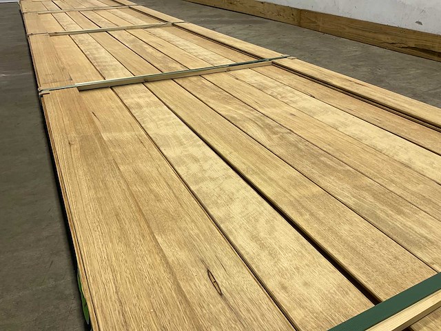 Fraké plank mes- en groef verbinding 515x11,7x2 cm (11x) - afbeelding 3 van  9
