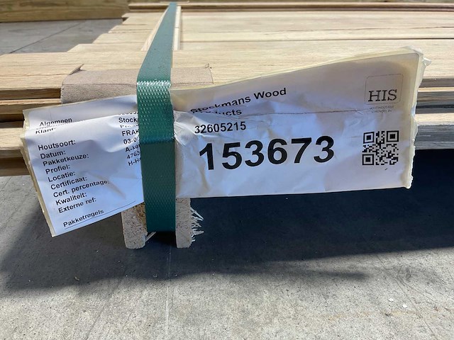 Fraké plank mes- en groef verbinding 515x11,7x2 cm (11x) - afbeelding 8 van  9