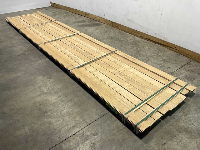 Fraké plank mes- en groef verbinding 515x11,7x2 cm (11x) - afbeelding 1 van  8