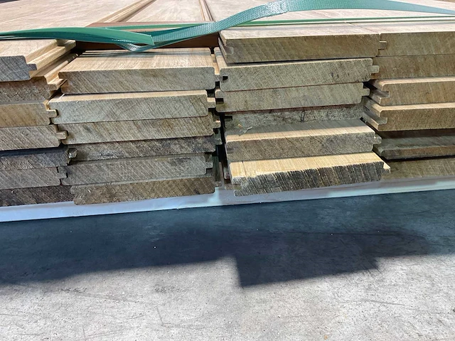 Fraké plank mes- en groef verbinding 515x14,2x2 cm (24x) - afbeelding 7 van  8