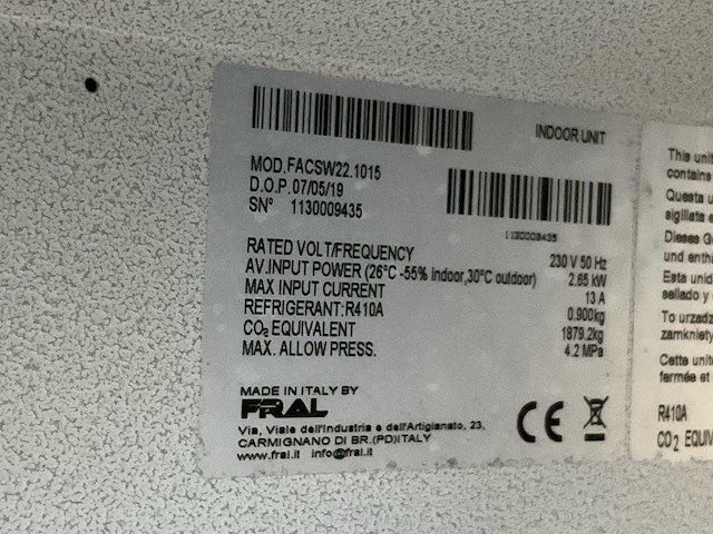 Fral facsw22 airconditioning (2x) - afbeelding 7 van  7