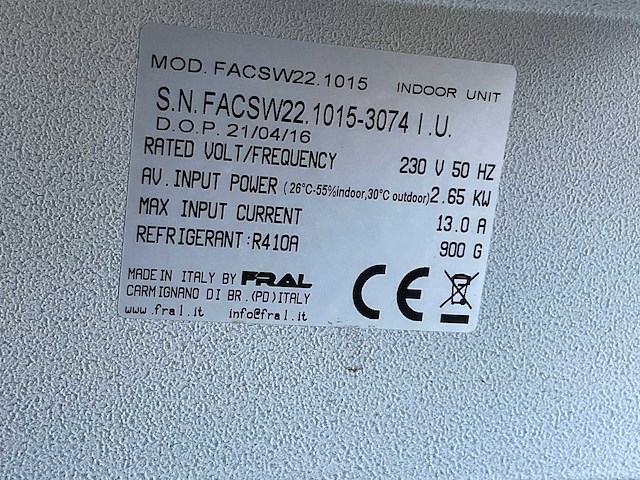 Fral facsw22 airconditioning (2x) - afbeelding 9 van  9