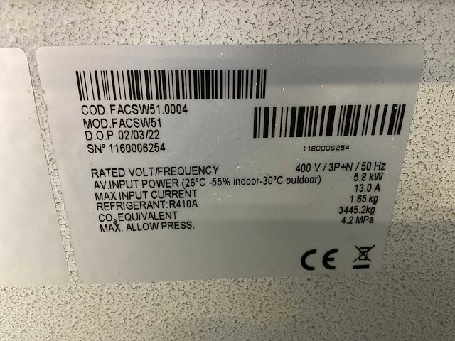 Fral facsw51 airconditioning - afbeelding 2 van  10