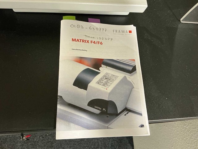 Frama matrix f4 frankeermachine - afbeelding 7 van  7