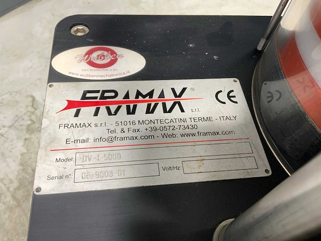 Framax dv-1-5000 vacuüm unit verrijdbaar - afbeelding 5 van  7
