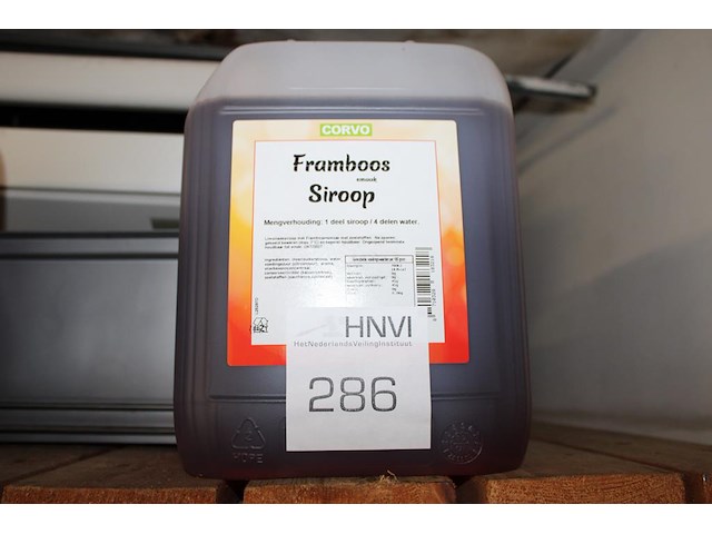 Framboos siroop corvo. 5 liter. - afbeelding 1 van  2