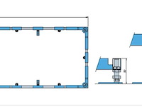 Frame voor douchebak 100 x 100 cm villeroy & boch, u91412100 - afbeelding 1 van  3