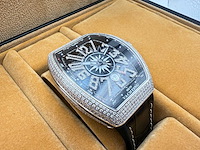 Franck muller vanguard | 44mm | diamonds | black - afbeelding 10 van  13