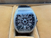 Franck muller vanguard | 44mm | diamonds | black - afbeelding 1 van  13