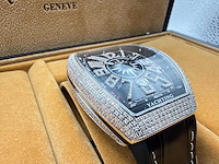 Franck muller vanguard | 44mm | diamonds | black - afbeelding 12 van  13