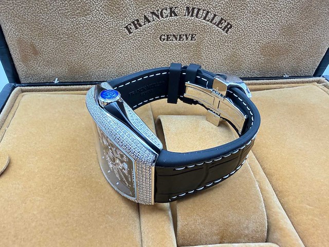 Franck muller vanguard | 44mm | diamonds | black - afbeelding 2 van  13