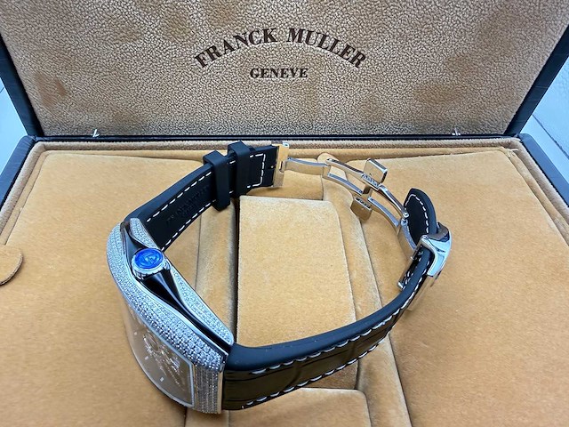 Franck muller vanguard | 44mm | diamonds | black - afbeelding 4 van  13