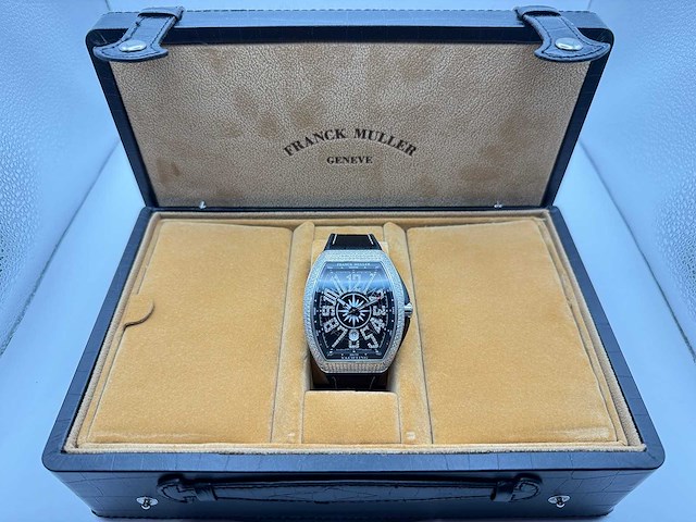 Franck muller vanguard | 44mm | diamonds | black - afbeelding 5 van  13