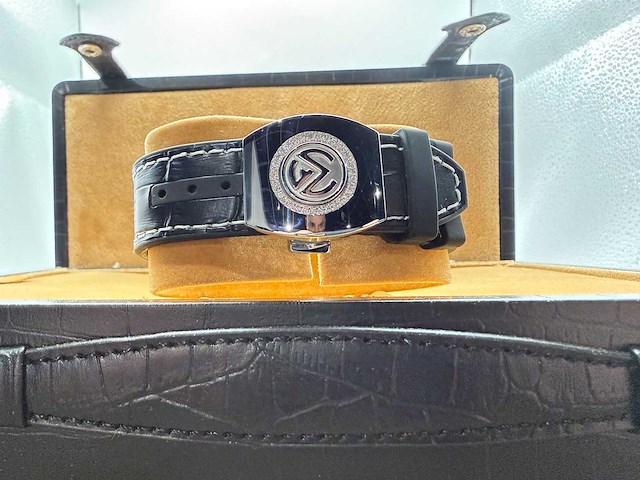 Franck muller vanguard | 44mm | diamonds | black - afbeelding 11 van  13