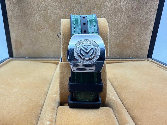 Franck muller vanguard | 44mm | diamonds | green - afbeelding 11 van  13