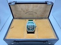 Franck muller vanguard | 44mm | diamonds | green - afbeelding 10 van  13