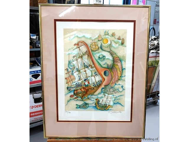 Françoise deberdt lithografie - afbeelding 1 van  5