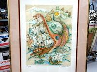 Françoise deberdt lithografie - afbeelding 1 van  5