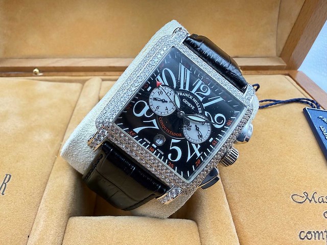 Frank muller cortez 10.000 e cc conquistador | 13 limited | 14k white gold - afbeelding 8 van  14