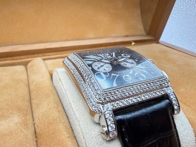 Frank muller cortez 10.000 e cc conquistador | 13 limited | 14k white gold - afbeelding 11 van  14