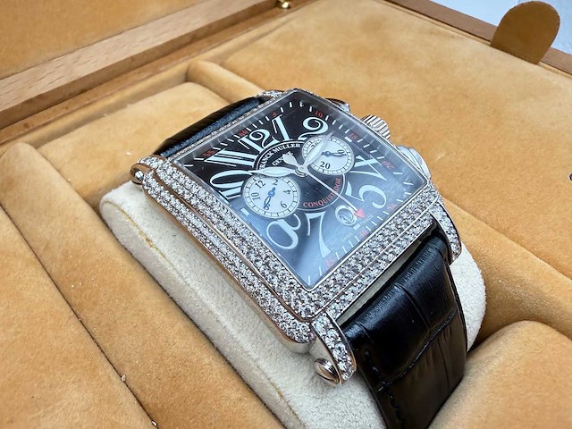 Frank muller cortez 10.000 e cc conquistador | 13 limited | 14k white gold - afbeelding 12 van  14