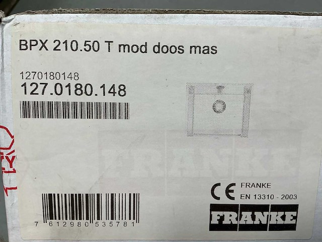 Franke - bpx 210.50 t - spoelbak - afbeelding 9 van  9
