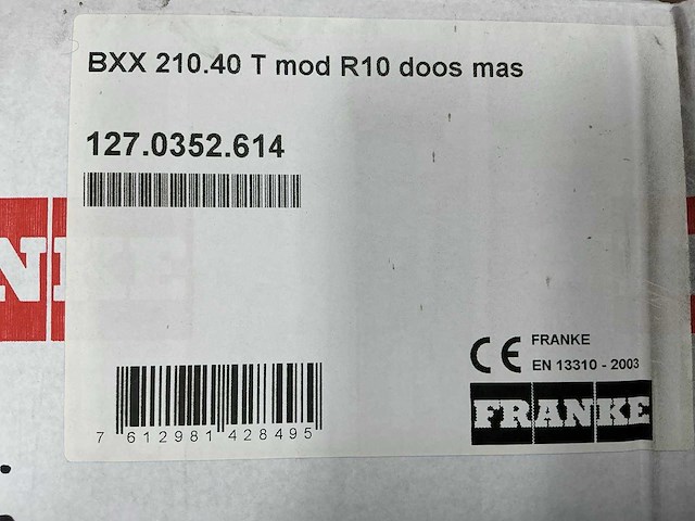 Franke - bxx210.40t - spoelbak - afbeelding 8 van  8
