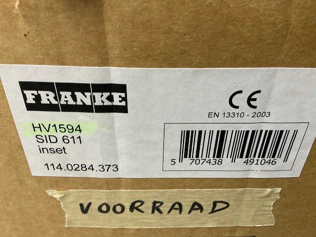 Franke - hv1594 sid611 - spoelbak - afbeelding 2 van  10