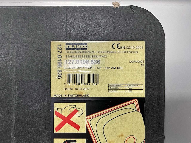 Franke - lax 210/610 - spoelbak - afbeelding 2 van  10