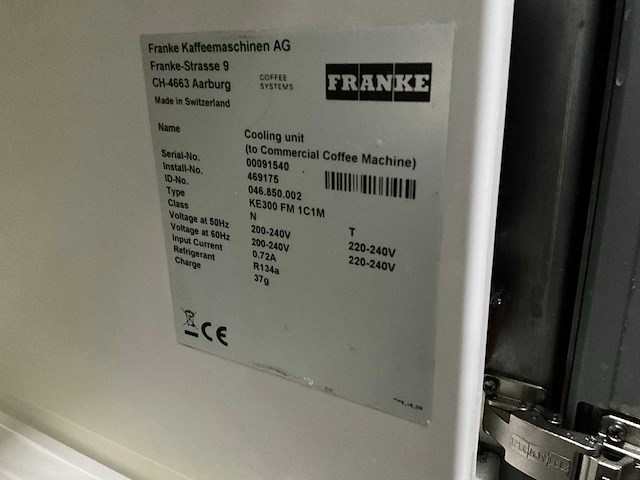 Franke fcs 4026 koffiemachine - afbeelding 12 van  15
