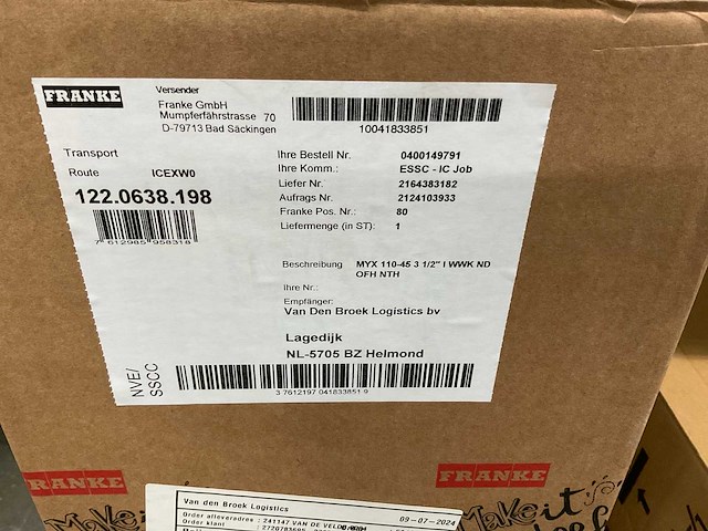 Franke myx 110-45 3 1/2” i wwk nd ofh nth inbouw wasbak - afbeelding 5 van  5