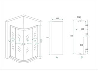 Franklin - douchecabine - afbeelding 4 van  4
