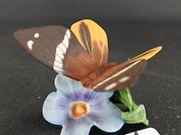 Franklin mint biscuitporseleinen vlinderbeeldje uit de serie "butterflies of the world" - afbeelding 1 van  5