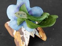Franklin mint biscuitporseleinen vlinderbeeldje uit de serie "butterflies of the world" - afbeelding 4 van  5