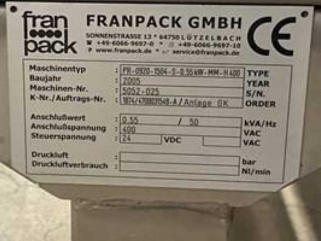 Franpack gmbh/blume förderanlagen productie lijn en palletlift productielijn - afbeelding 24 van  31