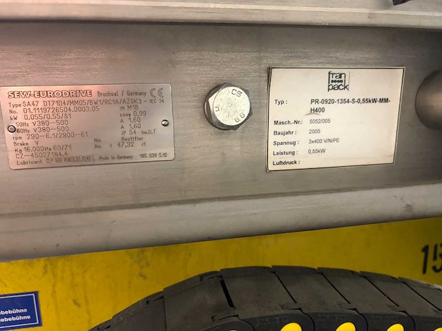 Franpack gmbh/blume förderanlagen productie lijn en palletlift productielijn - afbeelding 30 van  31