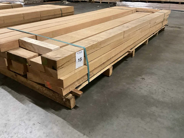 Frans eiken planken 52 mm ca. 0,424 m³ - afbeelding 1 van  5