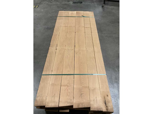 Frans eiken planken 52 mm ca. 0,518 m³ - afbeelding 5 van  5