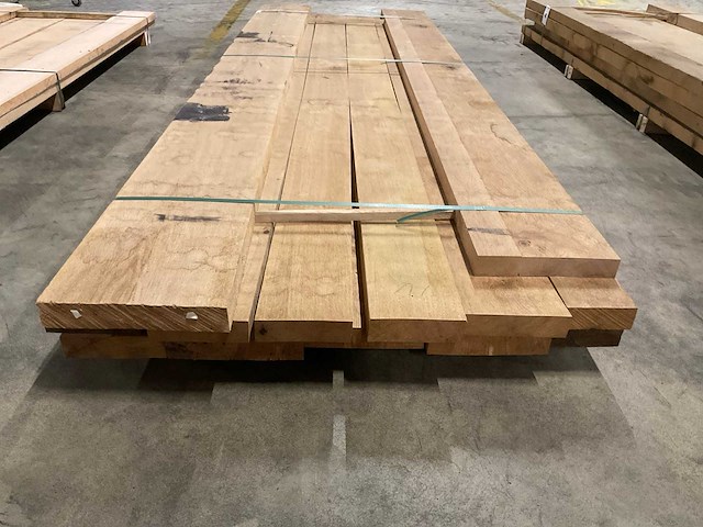 Frans eiken planken voorgeschaafd 52 mm ca. 0,423 m³ - afbeelding 4 van  5