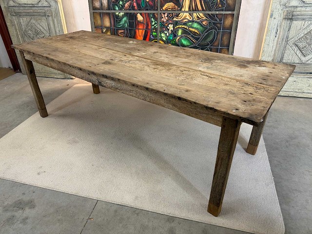 Franse authentieke eetkamertafel - afbeelding 1 van  4