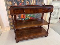 Franse authentieke mahonie etagere; +-1900 - afbeelding 4 van  4