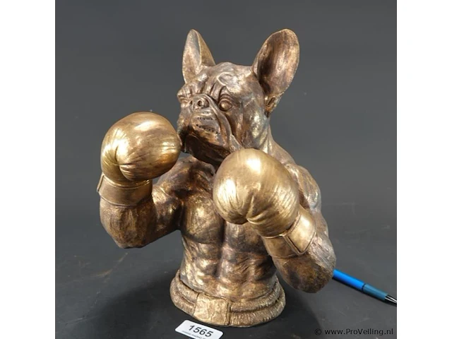 Franse bulldog bokshandschoenen naar goodyz franse bulldog buste - afbeelding 1 van  6